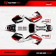 Black White Red Shift Racing Graphics Kit fit Honda Cr125 Cr250 00-01 CR 125 250