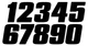 Dirt Digits DD43B-7 Black 4" High-Gloss Precision Die Cut Vinyl Number 7, 3 Pack