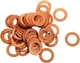 Bolt Oil Drain Crush Washers Copper M12 x 20mm 50-Pack