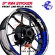 Rim Sticker Decals 17 inch AA02 Set For Kawasaki Z650 17-19 2017 2018 2019