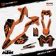 Black & Orange Slick Graphics Kit fits KTM 13-16 EXC EXC/F XCW 125 250 300 450