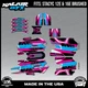Graphics Kit for STACYC 12 EDRIVE and 16 EDRIVE BRUSHED Swift - Magenta Cyan
