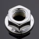 Gardner-Westcott Chrome Flange Nuts - 1/2in.-20 - Fine Thread Motorcycle