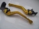 Yamaha MT01 (2004-2009), CNC levers set long gold black adjusters, R104/C777