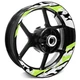 Motorcycle 17'' Rim Stickers For Kawasaki ZX10R ZX6R ZX6RR ZX25R ZZR1400