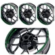 Dark Green Wheel Rim Sticker Model Kit For Yamaha 17 inch Wheel Motorcycles
