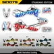 Graphics Kit Suzuki DRZ400 DRZ400E DRZ400S Enduro 1999-2022 Decals