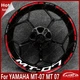 For YAMAHA MT-07 MT 07 Motorcycle 17inch wheel decals rim stickers stripes New