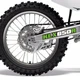 For 1993-1996 Kawasaki KLX650R Accessories Swing Arm Decal Sticker Graphics Kit