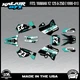 Graphics Kit for Yamaha YZ250 YZ125 (1996-2001) YZ 250 YZ 125 Evader - Teal