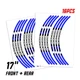 Blue P01B 17'' Wheel Sticker For Honda VFR800 VTEC 2002-2013 12 11 10 09 08 07 0