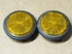 Stanley RR501Y SAE Vintage Amber Yellow Reflectors Honda Suzuki 072-1042 PAIR x2