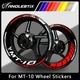 Reflective Motorcycle Wheel Sticker Rim TapeDecals Graphics  For YAMAHA MT10