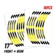 A01B For Kawasaki Ninja H2 H2R 15-21 Yellow Removable Rim Sticker 20 19 18 17 16