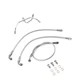 50" Chrome Front Brake Line Kit For Harley Dyna 12"-14"Handlebar Without ABS