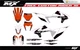 Fit KTM XCW XCFW EXC EXCF 2020 to 2023 & 2019 to 2022 SX SXF XC XCF graphic kit