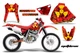 Dirt Bike Graphic Stickers Decals For Honda XR400R 1996-2004 MELTDOWN Y R