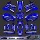 Yamaha YZ125 YZ250 2002-2014 Full Graphics Kit Blue White Motocross Decal Set MX