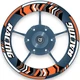 Orange Racing Decal Wheel Sticker 17 inch BP02 For Kawasaki Z900 17-20 21 22 23