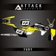 Attack Graphics 2069720375-d76a73-25 Custom Fury Complete Bike Graphics Kit For