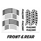 White 17 inch Wheel Sticker FC66 For Aprilia TUONO 1000 02-05 04 03
