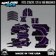 Graphics Kit for STACYC 12 EDRIVE and 16 EDRIVE BRUSHED Electron-purple