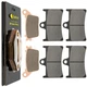 Front Rear Brake Pads for Yamaha YZF-R1M YZFR1M YZF-R1S YZFR1 YZF-R6 2015-2026