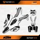 White & Gray Shift Graphics Kit fits KTM 13-15 SX SXF XC XCF 125 250 300 450