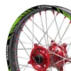 Green Dirtproof 21"F&19"R Rim Wheel Sticker P02B For Kawasaki KX 450 2020-2021