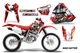 Dirt Bike Graphic Stickers Decals For Honda XR400R 1996-2004 MHATTER R W