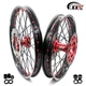 KKE 21in. 18in. Fit Honda XR400R 1996-2004 XR600R 1991-2000 Red Nipple Wheels