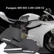 Black Side Fuel Tank Stickers Pad Set For DUCATI PANIGALE V2 899 959 1199 1299
