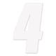 Factory Effex 2015 Factory Numbers 6" White 4 08-90054