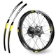 Yellow R02B Wheel Rim Sticker Decal Tapes For Yamaha YZ 450F 2014-2021