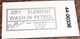 DRY ELEMENT WASH IN PETROL Canflo Air Cleaner BSA A65 silver filter sticker each