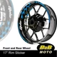 Aqua A1 17" Wheel Rim Stickers Stripes For Honda CBR1000RR R Fireblade
