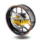 Orange 17'' Rim Wheel Sticker Decal Strip Tape W01B For Kawasaki Ninja H2 H2R