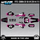Graphics Kit for COBRA CX50 JR 2014-2021 FH Series - Magenta