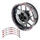 SH11 Red Reflective Wheel Sticker Tape For Suzuki SV 650X 19-20