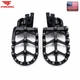 Black Footpegs Footrest Pegs CNC For Honda CRF450RL 2021-2022 CRF450L 2019-2020