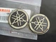 Pair Yamaha 45mm Emblem 3D Logo Sticker 1WD-F413B-00 for YZF R3 MT03 Original