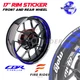 Inner Rim Stickers Decals 17 inch AA02 Pack For Honda CBR1000RR 2019-2021 20 21