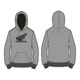 D'COR Honda Wing Sweatshirt XL Grey 85-204-4