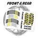 FC66 17'' Rim Wheel Stickers Decal Kit For Suzuki Bandit GSF 1250 07-18 17 16 15
