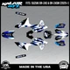 Graphics Kit for Suzuki DR-Z4S DR-Z4SM DRZ4SM 2025 2026 Vizion-BLUE