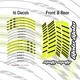 17 inch GP02 Light Green Vinyl Wheel Rim Stickers For Yamaha MT10 18 19 20 21