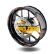 Orange 17 Inch Outer Rim Sticker Stripe Decal L02B For Honda CBR650R