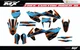 Fit KTM XCW XCFW EXC EXCF 2017 to 2019 & SX SXF XC XCF 2016 to 2018 graphic kit