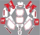 Old School Graphics for Yamaha YZ 125 250 YZ250 YZ125 2002- 2014 Decals