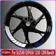 1set 17 inch Wheel Rim Reflective Decal Sticker For SUZUKI GSF 1250 1200 Bandit